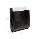 Black - #3 Satchel White Paper Bag 1000/ctn