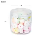 200ml/70mm PET Plastic Jar Clear PP Cap 100/ctn