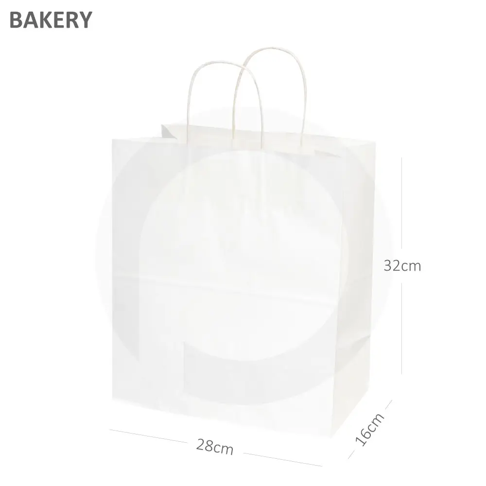 #2816 White Paper Twisted Handle Bag 200/ctn