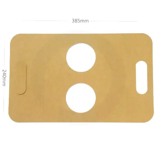 [015082] 2 Cup Kraft Paper Holder 240×385cm 500/ctn