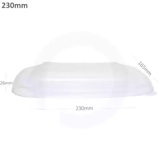 [012078] 230mm PP Plastic Sugarcane Bowl Lid 300/ctn