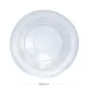 90mm Clear PET Plastic No Hole Flat Lid 1000/ctn