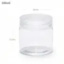 100ml/60mm PET Plastic Jar Clear PP Cap 100/ctn