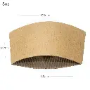 8oz Corrugated Paper Sleeve Cup 1000/ctn