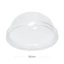 92mm PET Plastic No Hole Dome Lid 1000/ctn