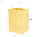 #3 Kraft Paper Twisted Handle Bag 200/ctn