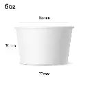 6oz White Paper Ice Cream Cup 1000/ctn