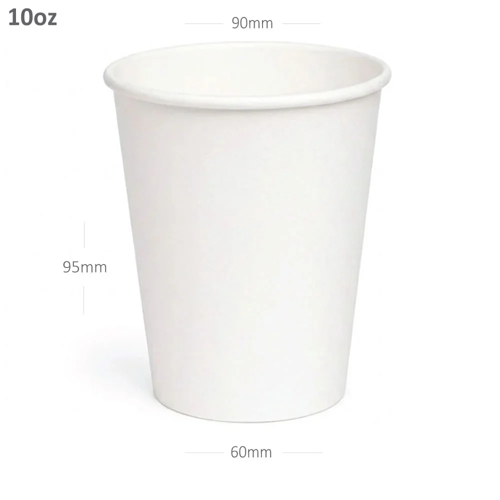 [015020] 10oz Single Wall White Paper Cup 1000/ctn