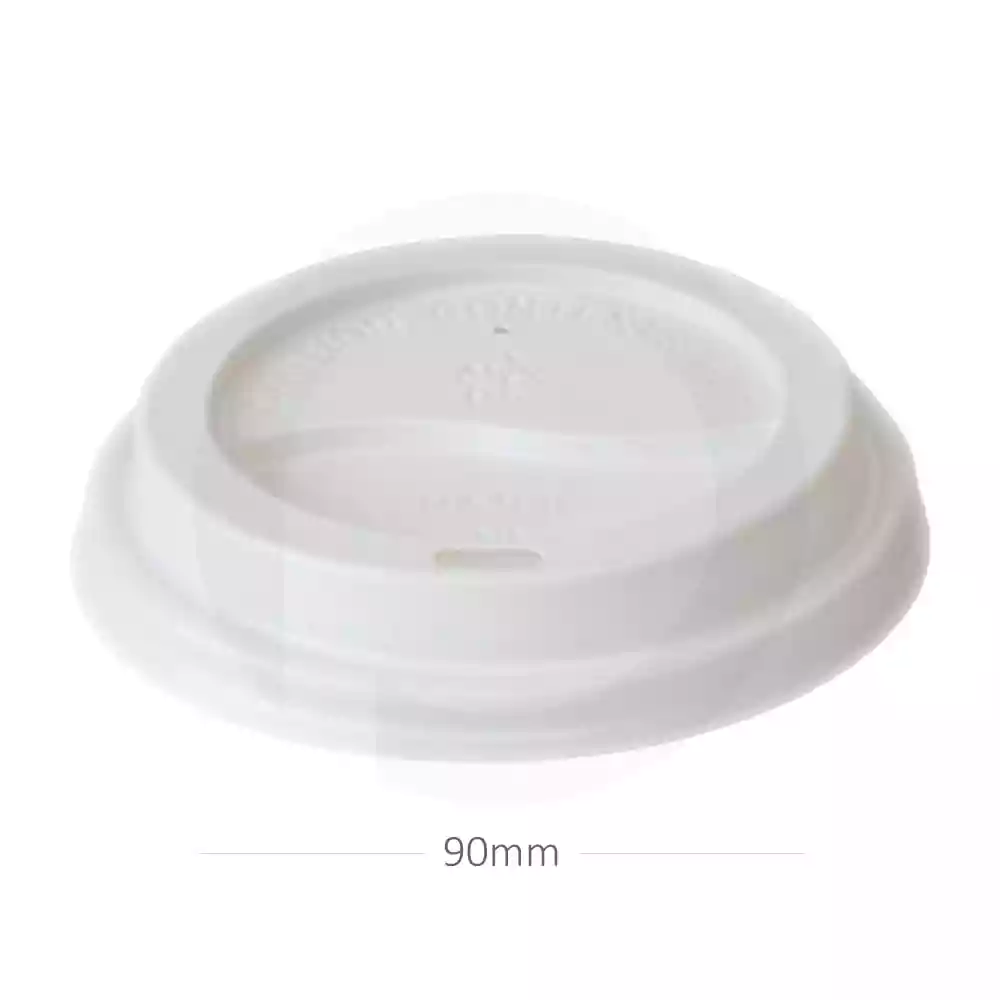 90mm PS Plastic White No Cap Lid 1000/ctn
