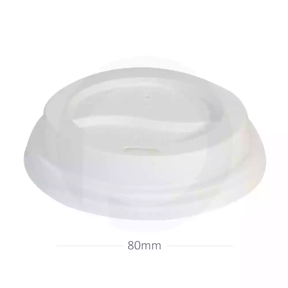 80mm PS Plastic White No Cap Lid 1000/ctn