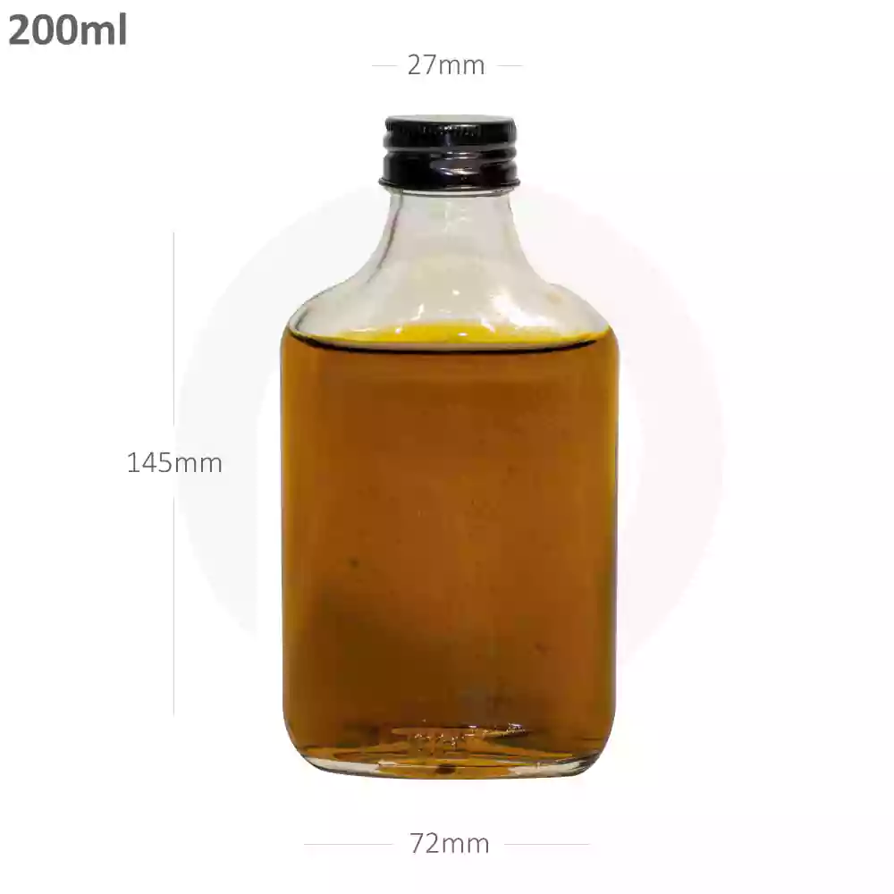 200ml B Cold Brew Glass Bottle Black Alu Cap 50/ctn