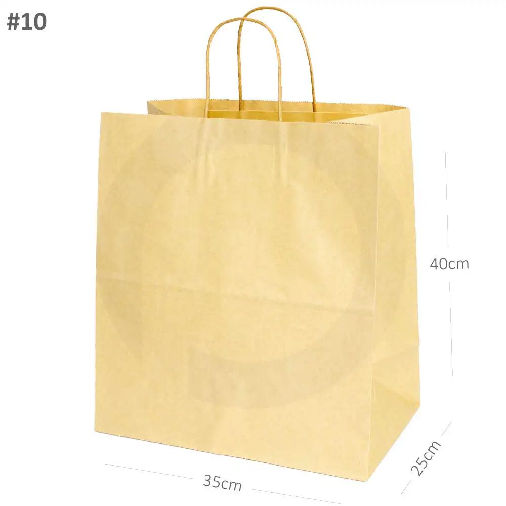 #10 Kraft Paper Twisted Handle Bag 200/ctn