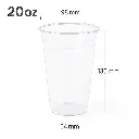 20oz-98 PET Plastic Cup 1000/ctn