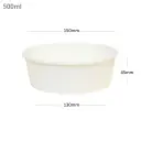 500ml White Paper Salad Bowl 300/ctn