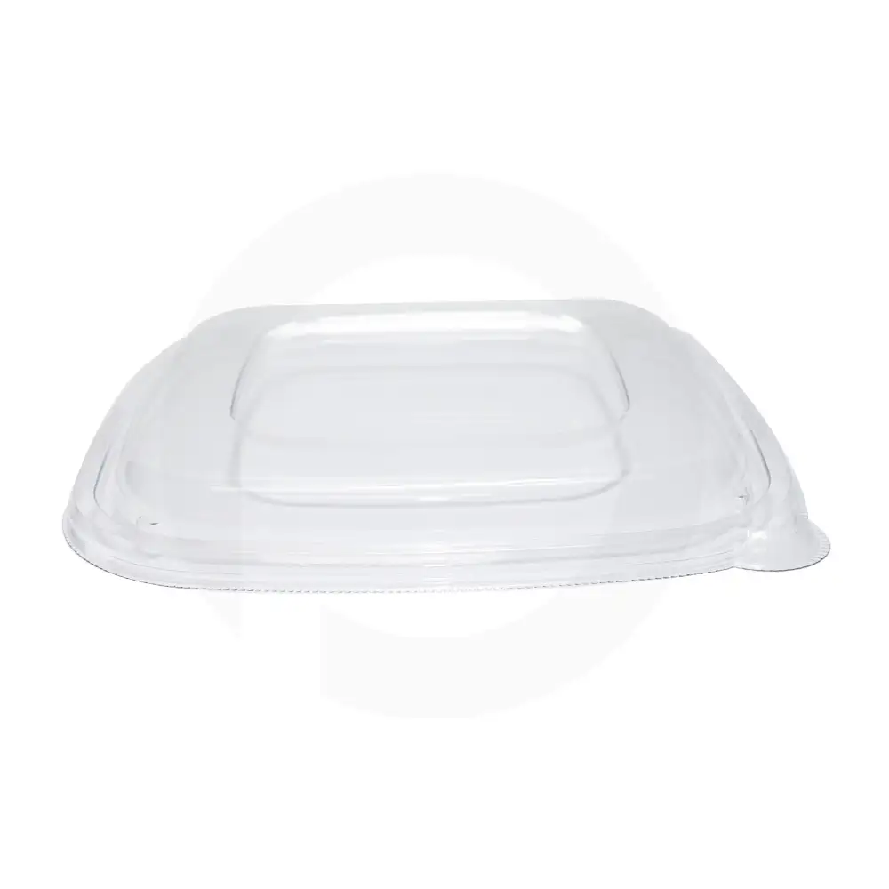216mm PET Plastic Sugarcane Bowl Lid  300/ctn