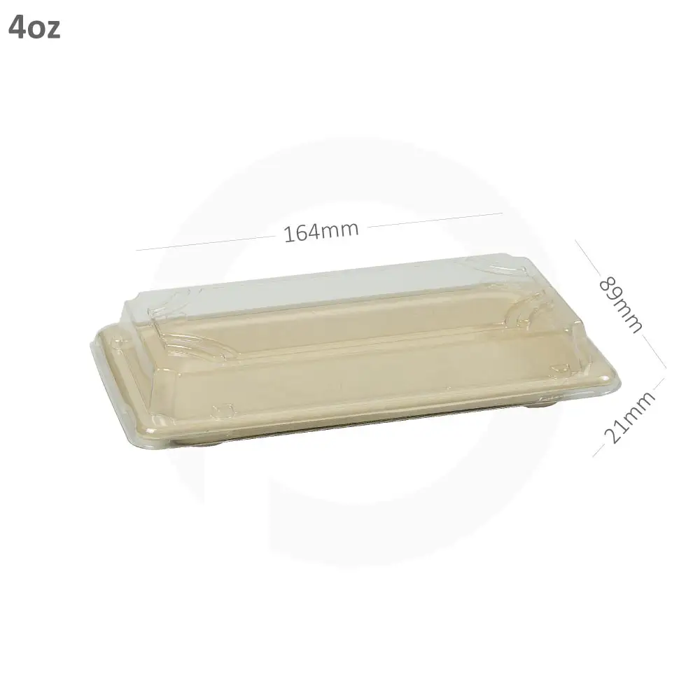 [new412] 4oz Sushi Sugarcane Container 300/ctn