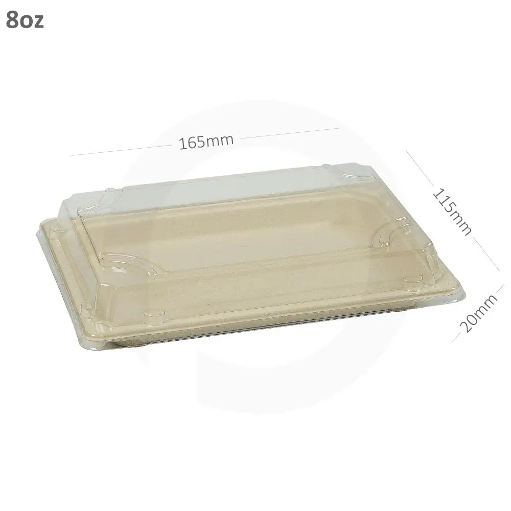 8oz Sushi sugarcane containers 300/ctn