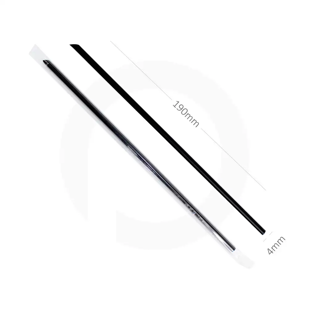 4×190mm Black Spike Straw Film Wrap 4000/Ctn