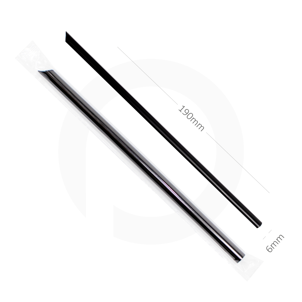 [076026] 6×190mm Black Spike Straw Film Wrap 4000/Ctn
