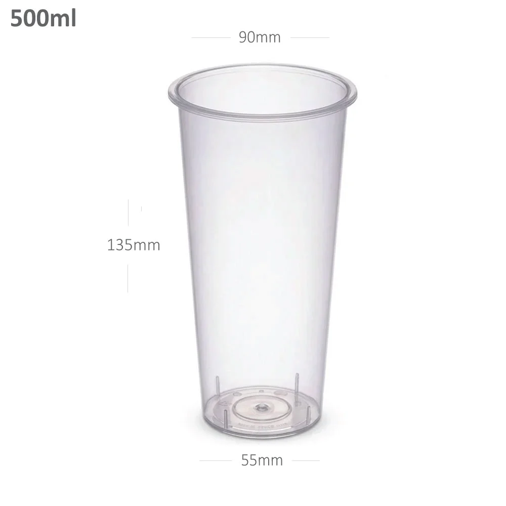 [076038] 16oz/90 Clear PP Plastic Cup 500/ctn