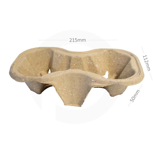 [077001] 2 Cups Pulp Fiber Carrier 500/ctn