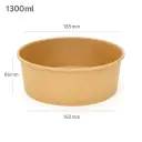 1300ml Kraft Paper Salad Bowl 300/ctn