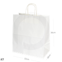 #7 White Paper Twisted Handle Bag 200/ctn