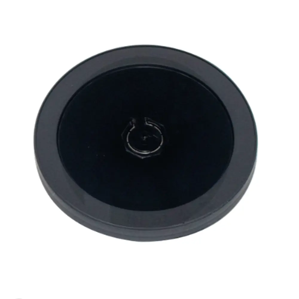 80mm Black PP Plastic O Hole Lid 1000/ctn 
