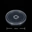 80mm Clear PP Plastic O Hole Lid 1000/ctn