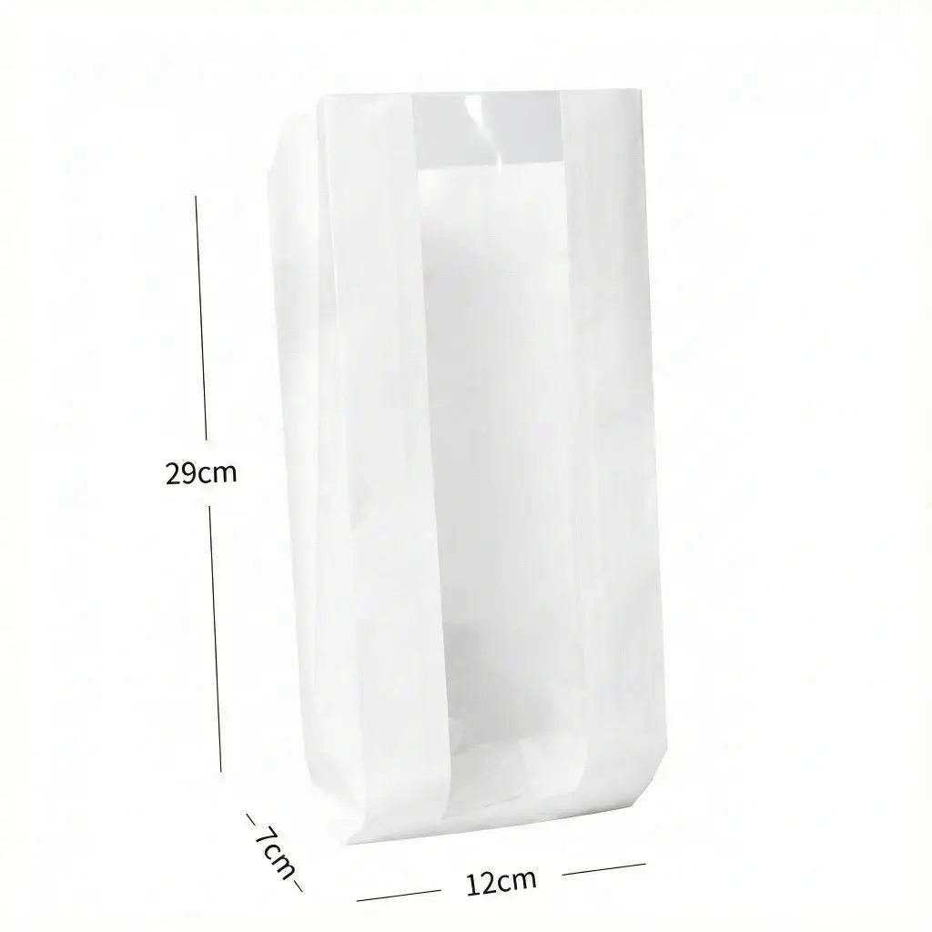 #5 Satchel White Paper Window Bag 1000/ctn
