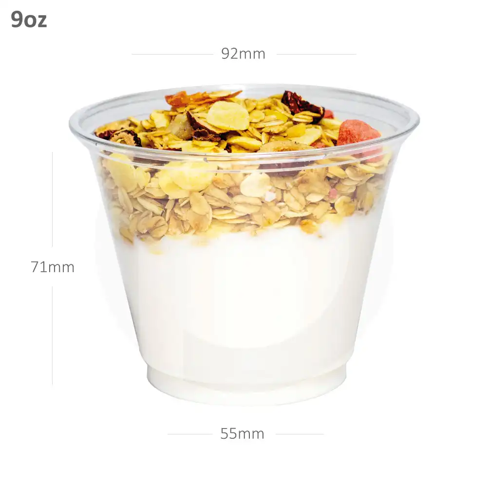 [112044] 9oz PET Plastic Ice Cream Cup 1000/ctn