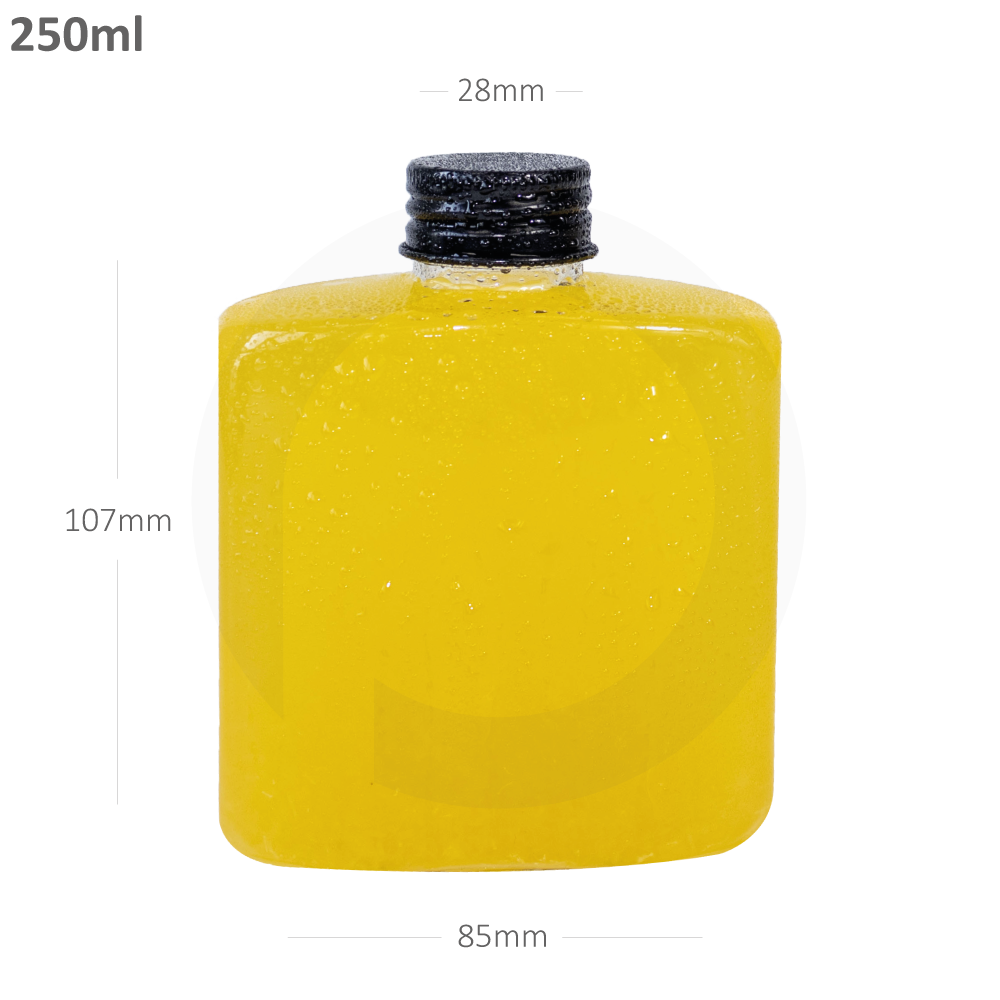 [368044] 250ml B PET Plasitc Cold Brew Bottle Black Alu Cap 200/ctn