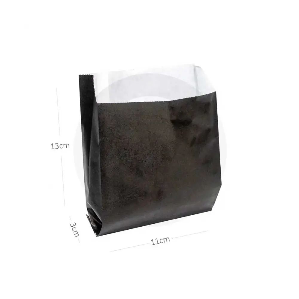 [042014] Black - #1 Satchel White Paper Bag 1000/ctn