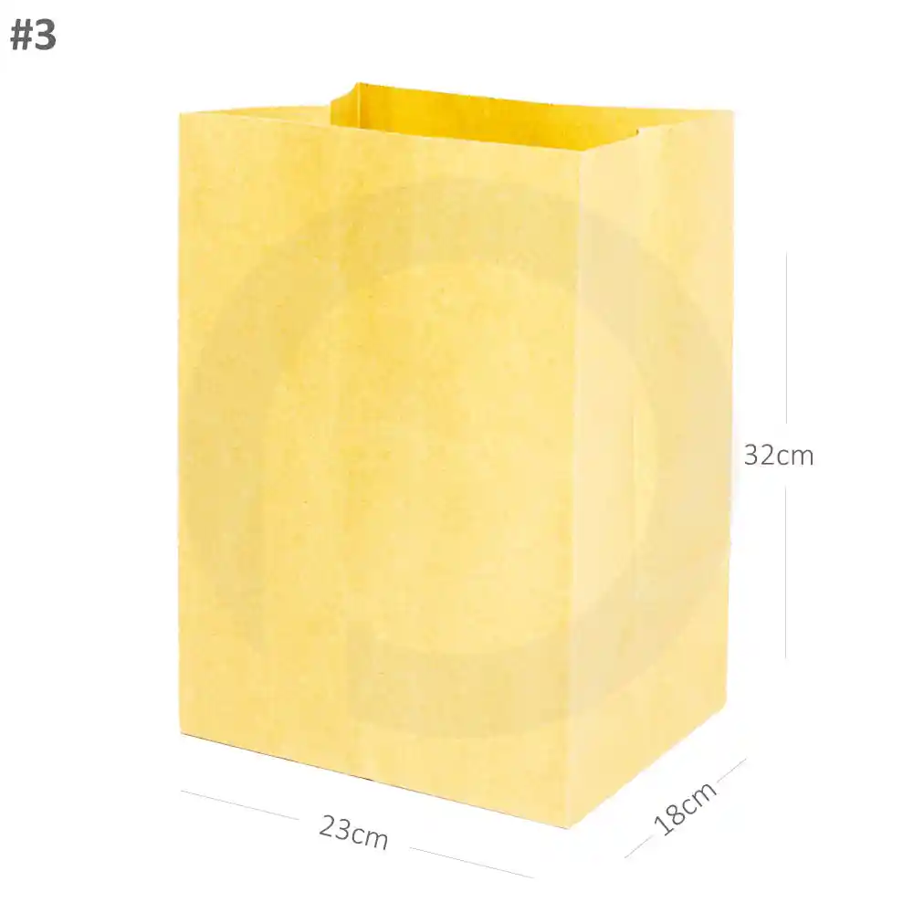 [031020] #3 Kraft Paper No Handle Bag 200/ctn