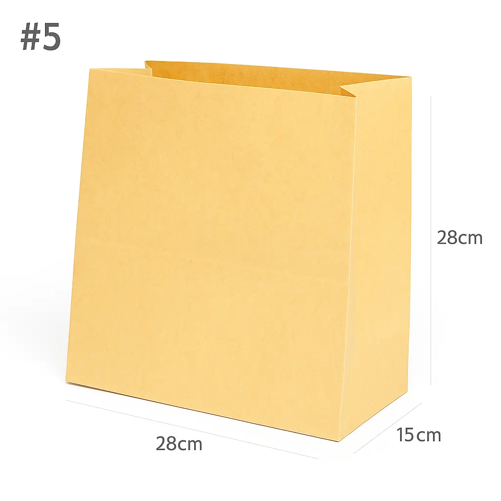 [031022] #2815 Kraft Paper No Handle Bag 200/ctn