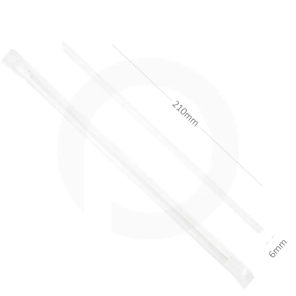 [055008] 6x210mm Clear Spike Straw Film Wrap 4000/Ctn