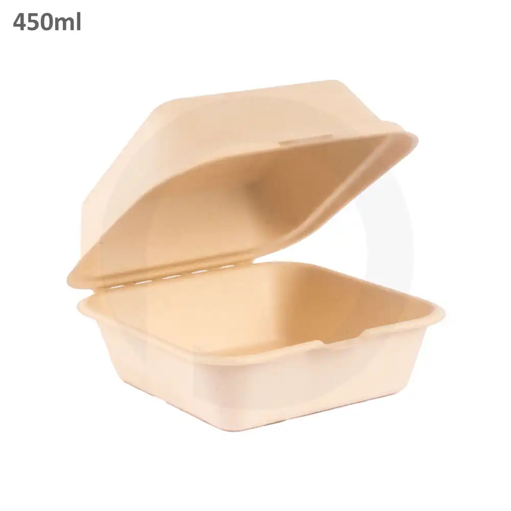 [062003] 450ml Bagasse Sugarcane Burger Bowl 500/ctn