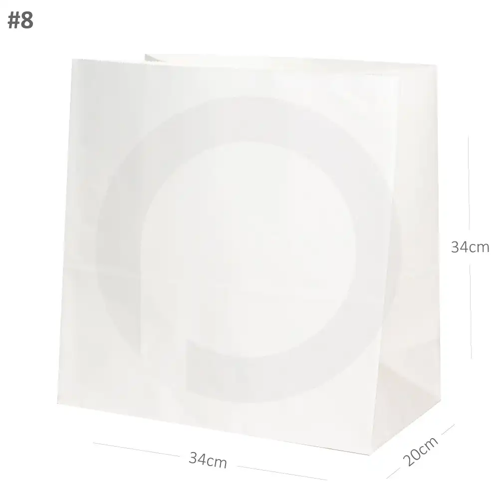 [new024] #8 White Paper No Handle Bag 200/ctn