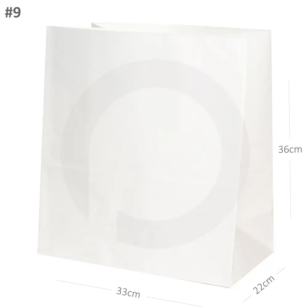 [new025] #9 White Paper No Handle Bag 200/ctn