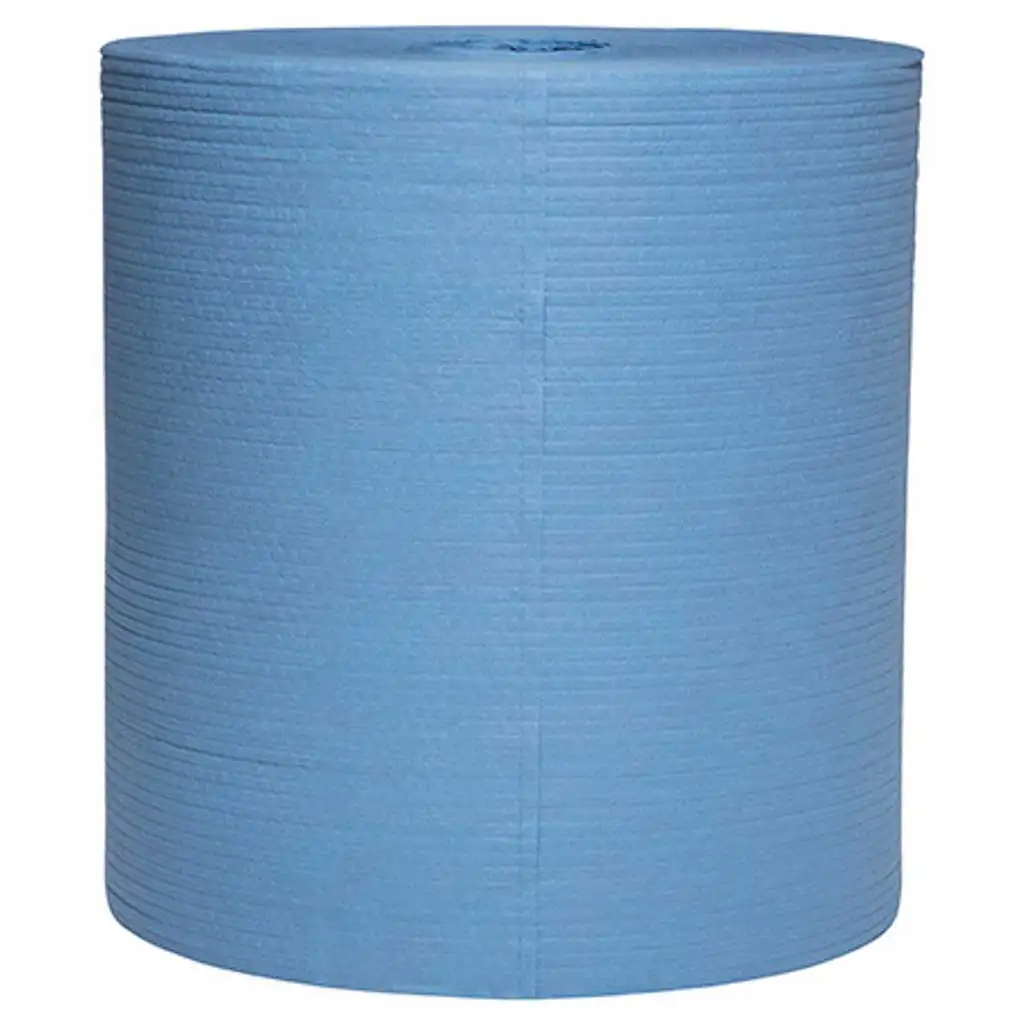 [new439] X80 Blue Jumbo Roll Wipers 1/ctn