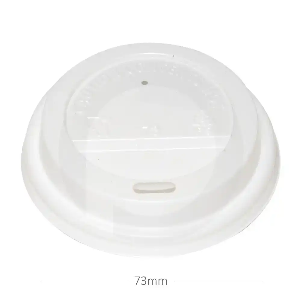 [new441] 73mm PS Plastic White No Cap Lid 1000/ctn