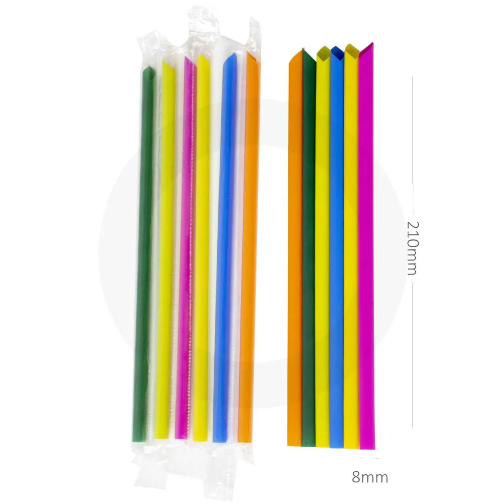 [076030] 8x210mm Colors Spike Straw Film Wrap 4000/ctn