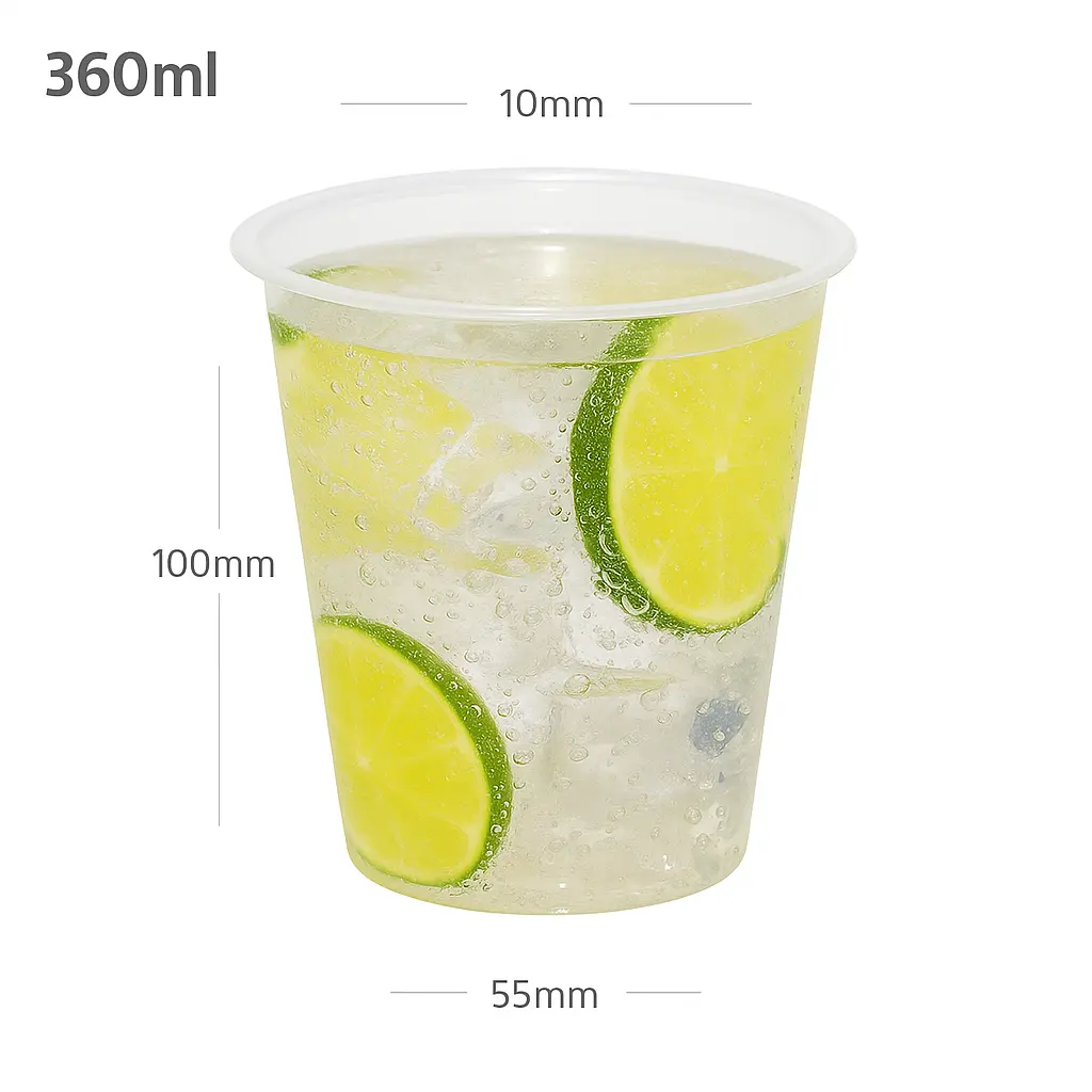[076037] 360ml/90mm PP Plastic Cup 500/ctn 