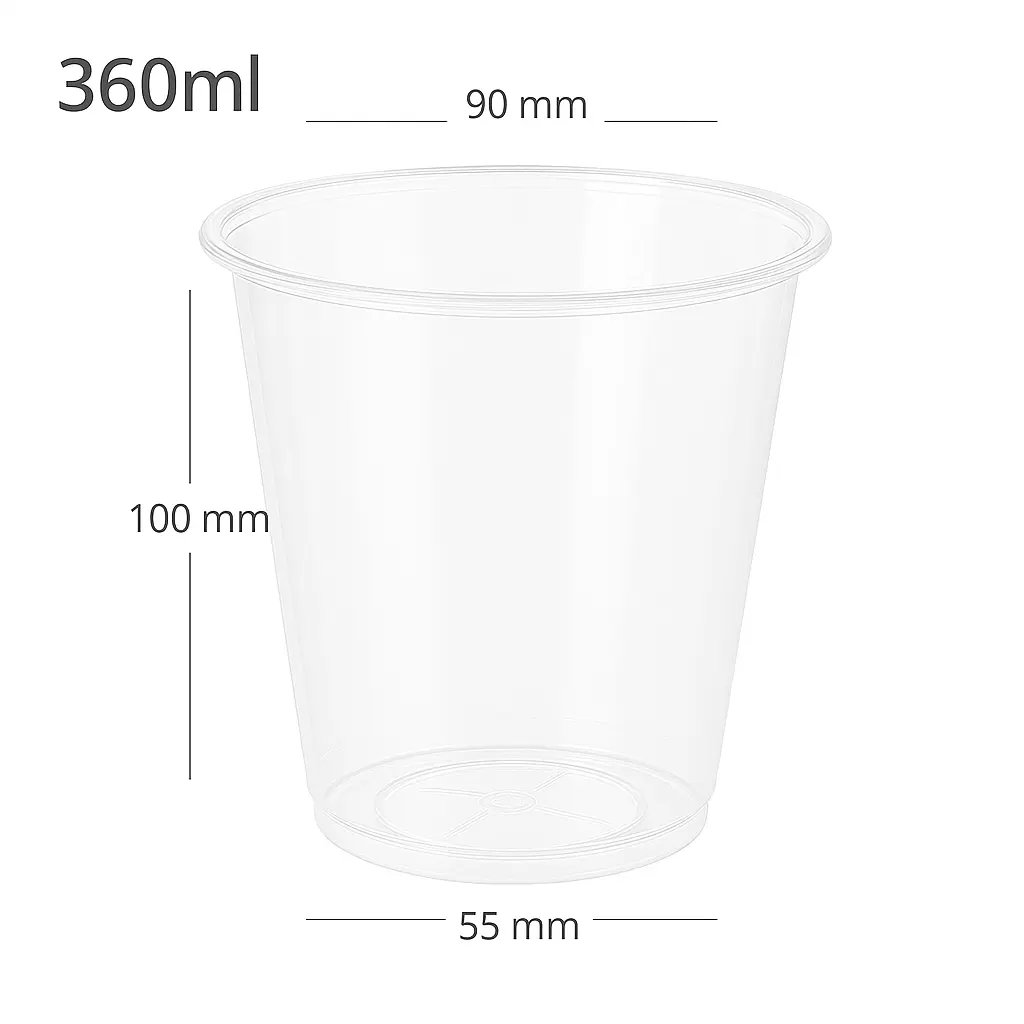 [076037] 360ml/90mm PP Plastic Cup 500/ctn 