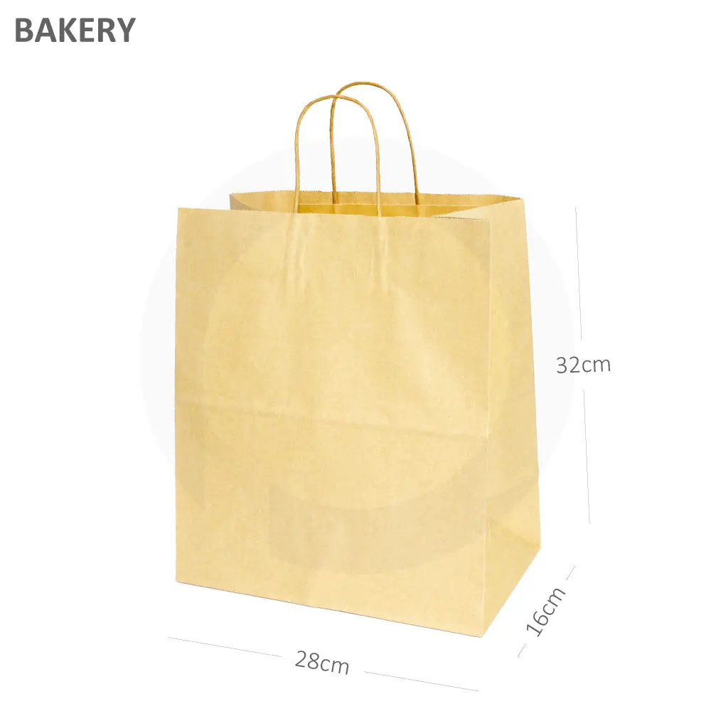 [042066] #5 Kraft Paper Twisted Handle Bag 200/ctn