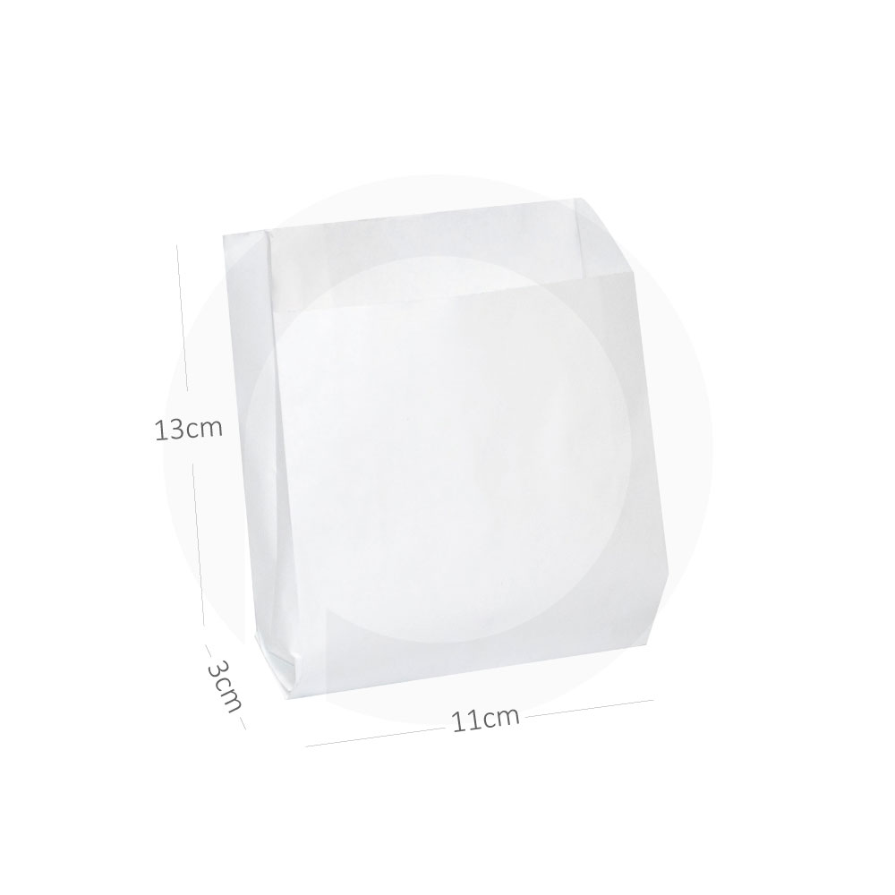 [101001] SNACK Satchel White Paper Bag 1000/ctn