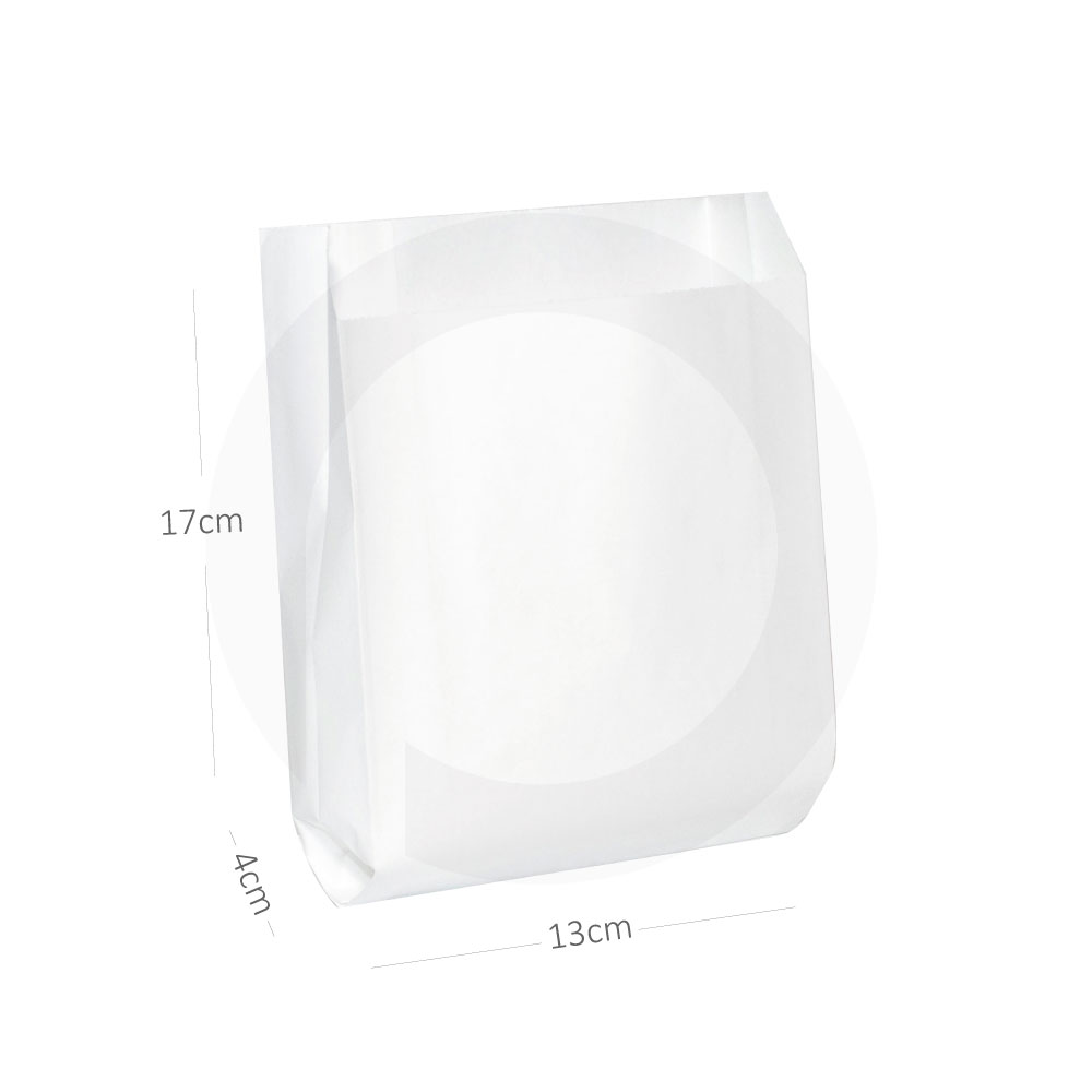 [101003] DOUBLE Satchel White Paper Bag 1000/ctn